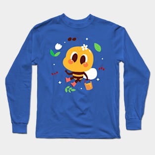 Bee Hand Drawn Cartoon Long Sleeve T-Shirt